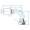 Komatsu JIS 30° Seat 90° Bent Tube Female Swivel